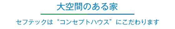 大空間のある家