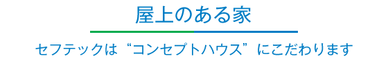 屋上のある家