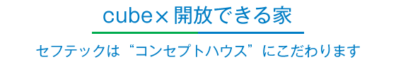 cube×開放できる家